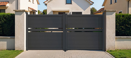 Brama dwuskrzydłowa aluminiowa